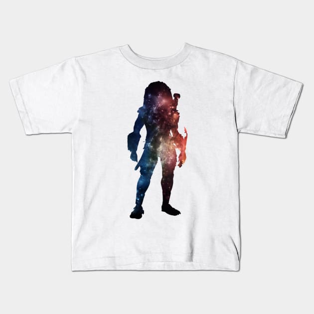 Predator Galaxy Kids T-Shirt by kecy128